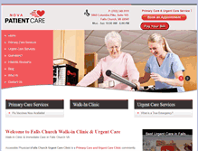 Tablet Screenshot of fallschurchclinic.com